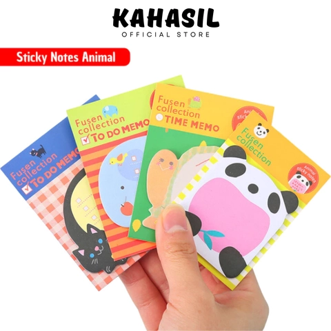 KAHASIL - Sticky Notes Tempelan Kertas Catatan Memo Note Karakter Animal KMJ093